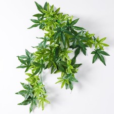 Reptile Plants Hanging Silk Terrarium Plants with Suction Cup for Bearded Dragon