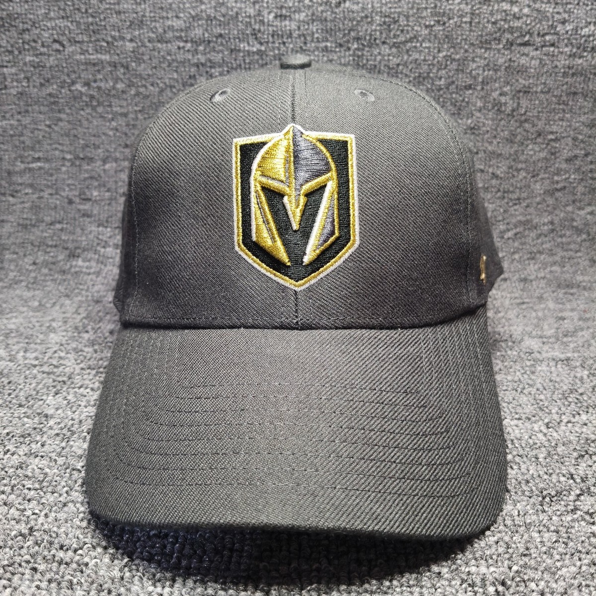 '47 Brand Vegas Golden Knights NHL Gray Strapback Curved Bill Hat Cap
