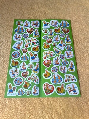 Sticker Lisa 60 lustige Hasen Aufkleber für frohe Ostern
