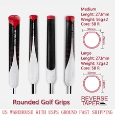 REVERSE TAPER Rounded Golf Grips Medium Large Size Golf PU Putter Grip 58R