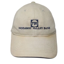 Nodaway Valley Bank Slideback Baseball Cap Beige One Size Adjustable Sportsman