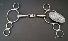 Centaur French Link 3-Ring Gag Bit  5 inch
