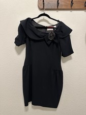 Vintage 1980’s Oscar de la Renta Studio Rosette Little Black Dress (LBD)
