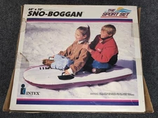 Intex The Sport Set Sno Boggan Inflatable Snow Sled Tube Kids Adults 60" x 30"
