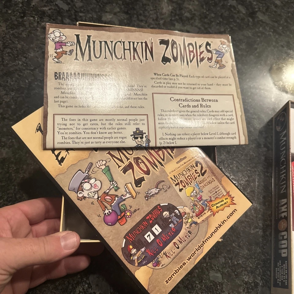 Munchkin Zombies Steve Jackson Games 2014 Card Game 100% Complete - Image 4 of 4