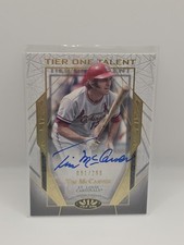 2022 Topps Tier One Baseball Tim McCarver Signed Auto Talent Card /299 Cardinals