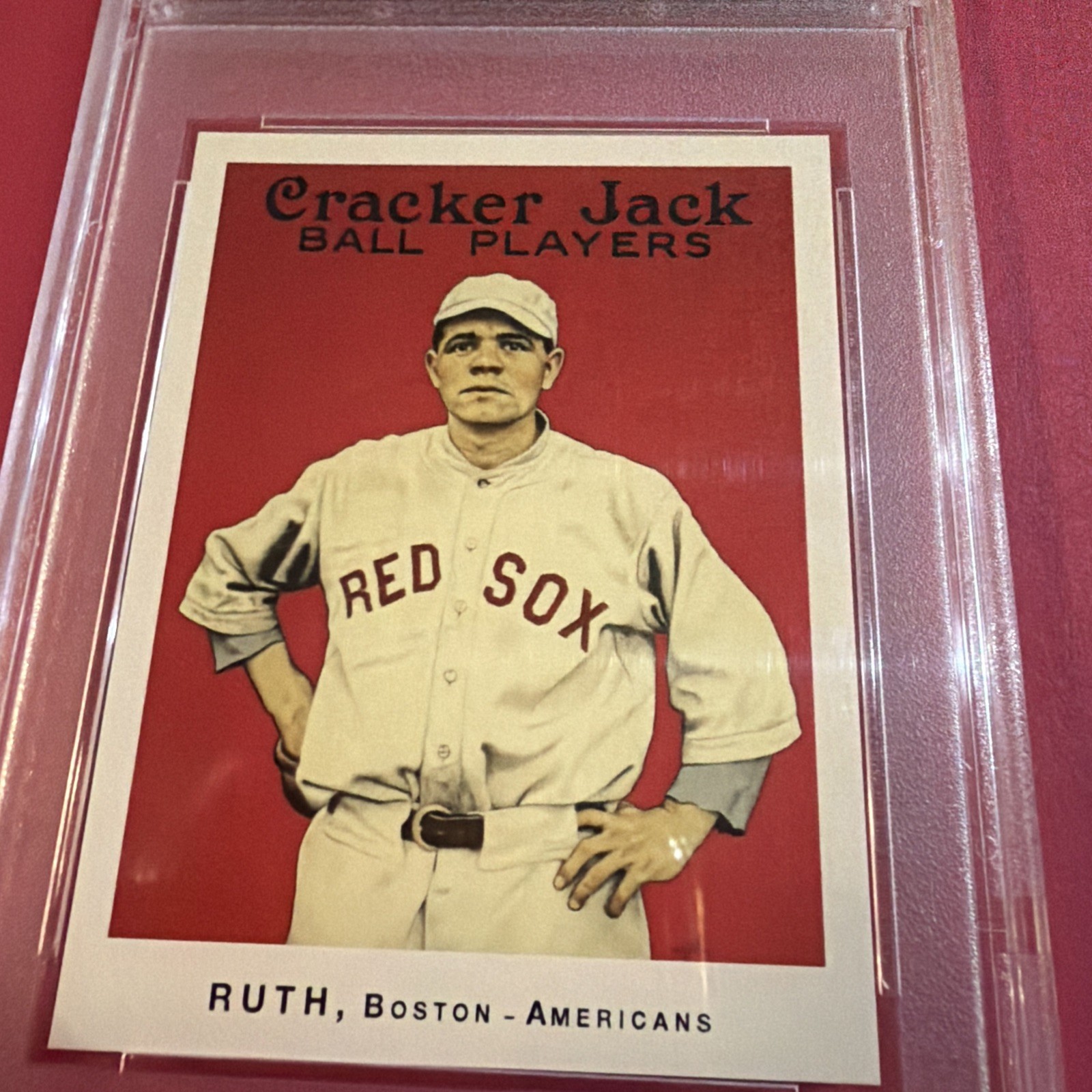 2013 NSCC PSA Promo - 1915 Cracker Jack - Babe Ruth - HOF - #460/500 view 2