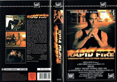 (FSK 18) VHS Videokassette - Rapid Fire - Unbewaffnet und extrem gefährlich