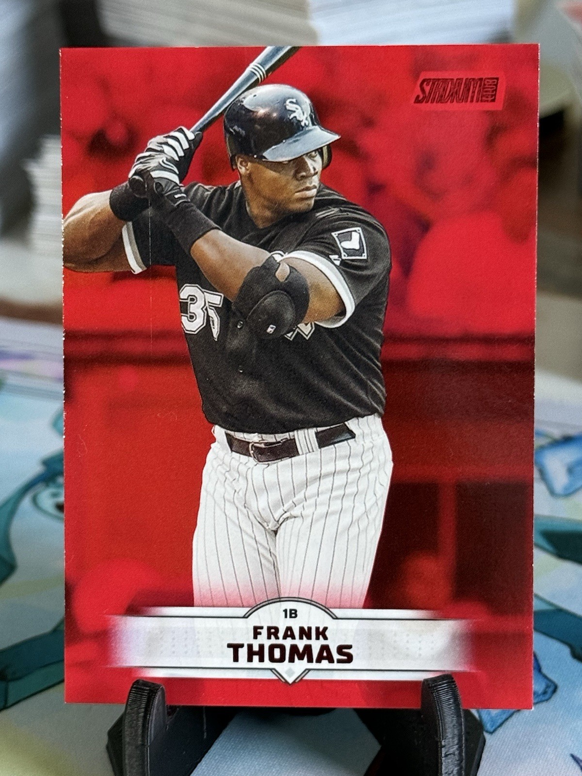 2025 Frank Thomas Topps Stadium Club Red Foil Chicago White Sox HOF Baseball #1
