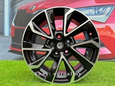 4x R15 Inch 5x114.3 New Corolla Style Black Polished Wheels : Fits Pour Auris