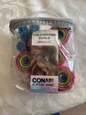 Conair Voluminous Curls Smooth Lift 31 Self-Grip Rollers/ Hair Covers Lot Of 3