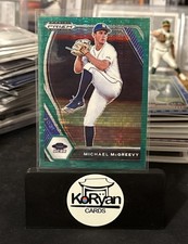 Michael McGreevy 2021 Panini Prizm Draft Picks #PDP18 Green Pulsar Rc Rookie