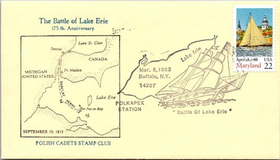#ad Buffalo NY 3.5.1988 The Battle Of Lake Erie 175th Anniversary J30585 $2.66