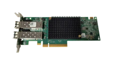 Dell 4VDY3 Emulex LPE35002 Dual Port 32GB Host Bus Adapter w/ SFPs Half Height
