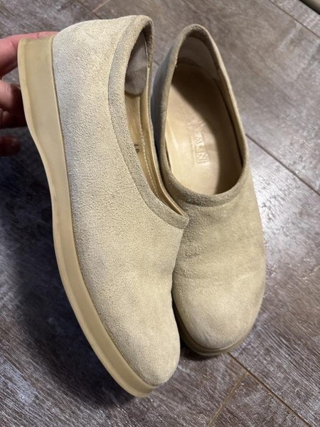 Women Hogan Heels Beige Suede 40