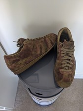 Adidas Rekord Khaki/Purple Haze Camo Logo Suede Rare Vintage Trainers Size 10