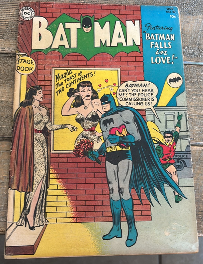 Batman #87 DC Comics 1954 Golden Age Joker Appearance Batman Falls in Love