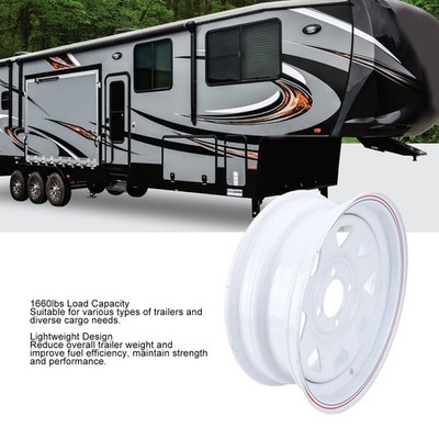 Trailer Rim 13 X 4.5J Steel 1660lbs Load Capacity Lightweight Enhanced Fuel SET