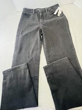Talbots Flawless High-Rise Straight Leg Grey Stretch Size 8 Jeans Stretch New