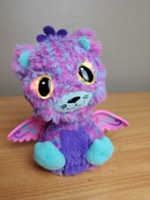 Hatchimals Surprise 6" PEACAT Plush Interactive Toy Teal Purple Works/No Egg