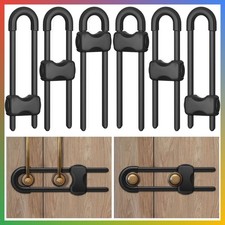 Cabinet Locks Baby Proofing,Child Proof Cabinet Locks,6 Pack,Black