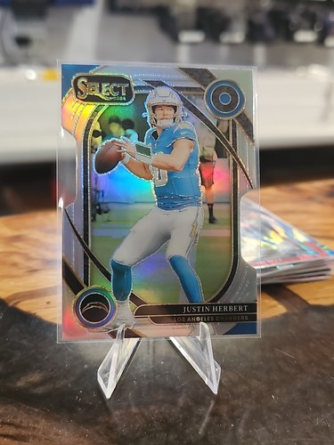 2024 Panini Select - Club Level Justin Herbert #232 Silver Prizm Die-Cut