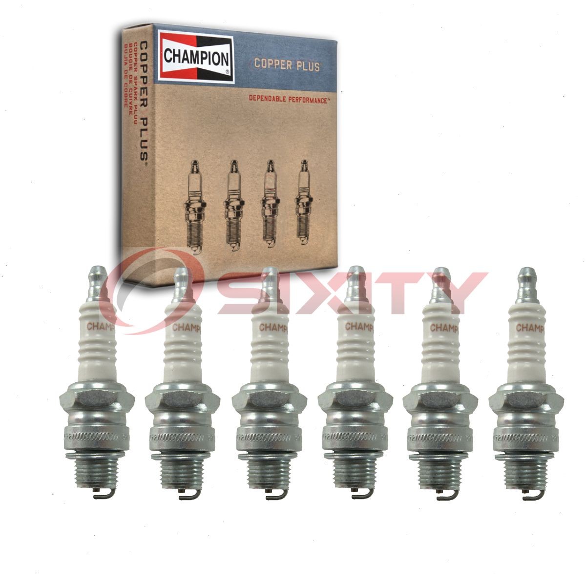 6 pc Champion Copper Plus Spark Plugs for 1937 Graham Series 116 Ignition mw