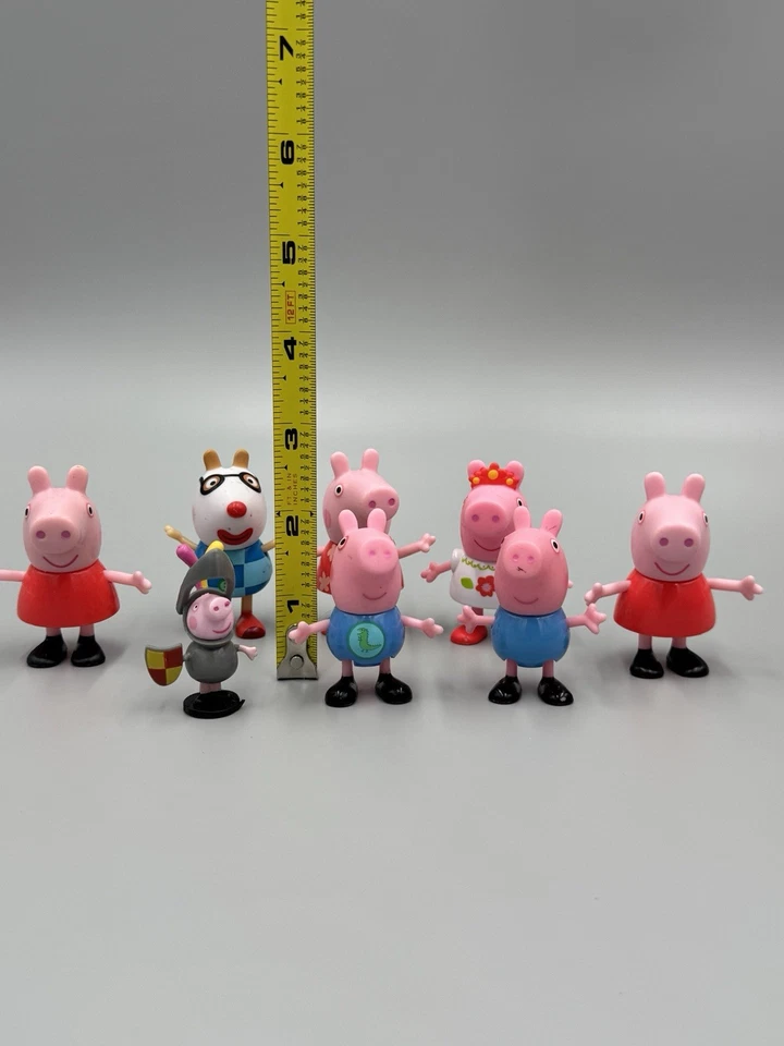 PEPPA PIG Estuche para llevar amigos con figuras 7 y lote de columpio de barco de feria Foto 3 de 4