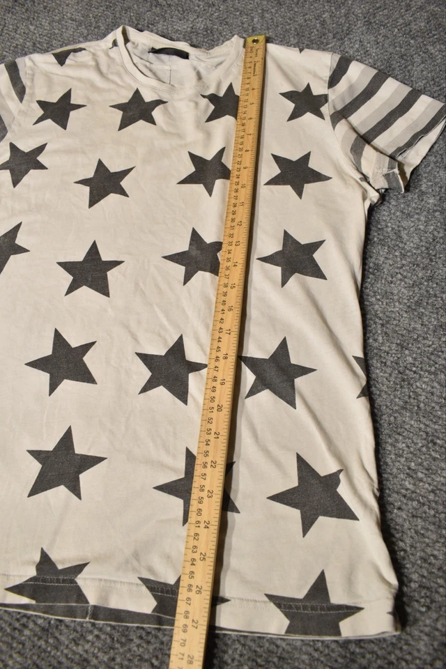Camiseta Jersey Manga Corta Givenchy Estampado Estrellas y Rayas Negro/Blanco M Foto 2 de 4