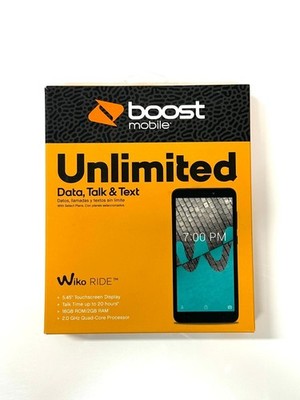 BOOST MOBILE WIKO RIDE 440G 16GB BOOST LOCKED BRAND NEW + FREE 32GB MEMORY CARD
