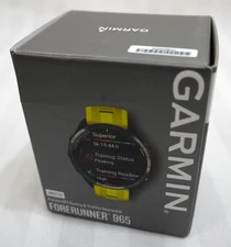 Garmin Forerunner 965 Smart Watch GPS Yellow Strap Monitor Running Biking