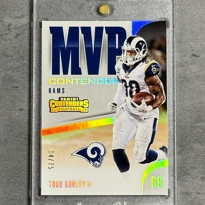 2018 Panini Contenders  Todd Gurley II MVP Silver /75 #MVP-22 SP Rams