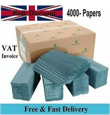 Great Value Bulk Buy Blue C-Fold Paper Hand Towels 4000 Tissues Premium Quality