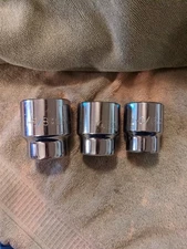 New Master Mechanic 3 Socket Set 1  5/8", 1  7/16"  and 1  5/16"