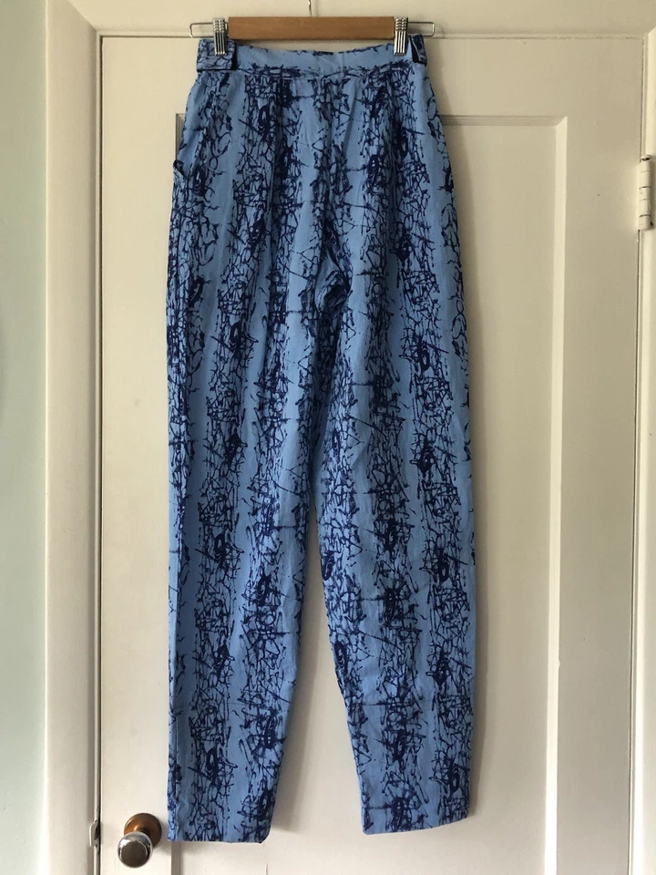 Vtg 80s 90s Baggy Pants Muscle parachute MC Hammer Men SMALL workout bitchin - Image 4 of 4