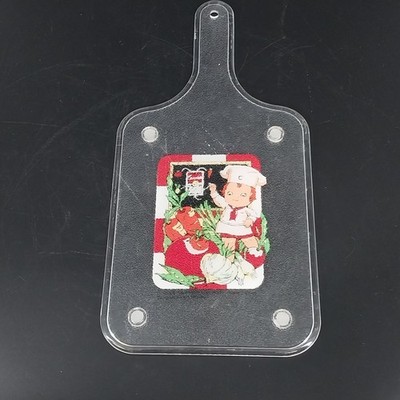 Campbell's Soup Child Chef Cutting Board 14'' Plastic Nonslip Vtg Kitchen 1994