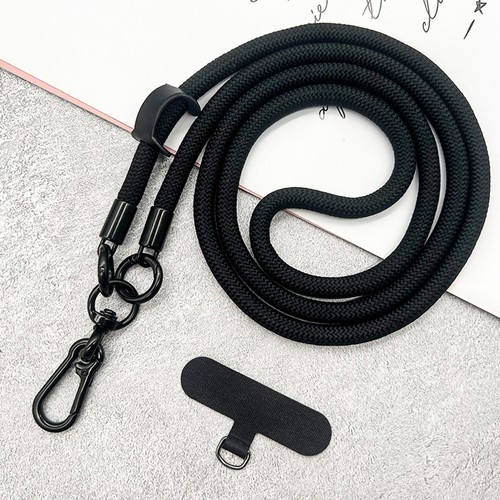 Adjustable Phone Lanyard with Metal Hook for Smartphones - 120cm Length - 17 Col - Photo 12 sur 41