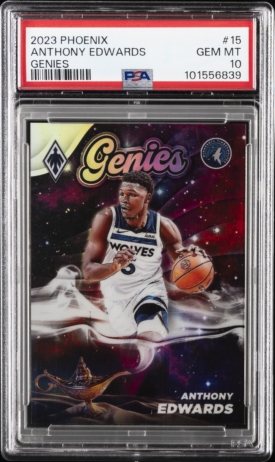 2023 PANINI PHOENIX GENIES #15 ANTHONY EDWARDS PSA 10