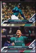Julio Rodriguez Mariners 2024 Topps Now 22SP Foil Photo Variation & Base 22