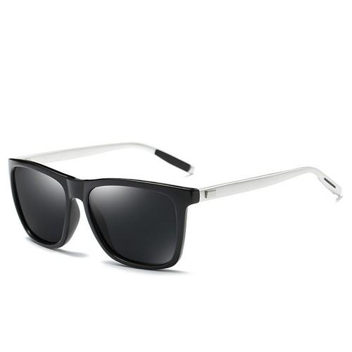 Herren UV400 polarisierte quadratische Gläser Autofahren Sonnenbrille Outdoor Angeln Sport täglich - Bild 6 von 8