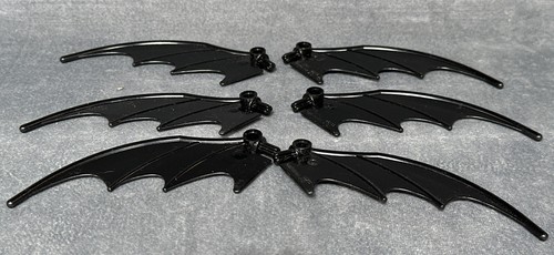 LEGO LOT Of 6 BLACK BATMAN BATMOBILE WINGS #55706 #57487 Used
