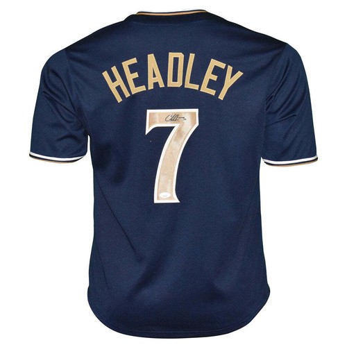 Chase Headley Signed San Diego Blue Baseball Jersey (JSA)