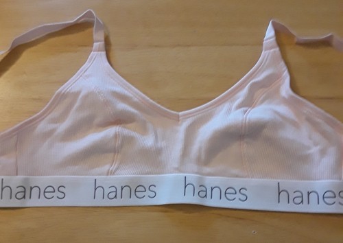 Hanes RN15763 Women's Pink Unlined Cotton/Spandex Bralette Size M, NWOT! - Picture 3 of 5