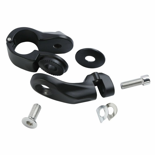 1-1/4" Highway Short Angled Foot Peg Footrest Mount Fit For Harley Touring Glide - Picture 4 of 9