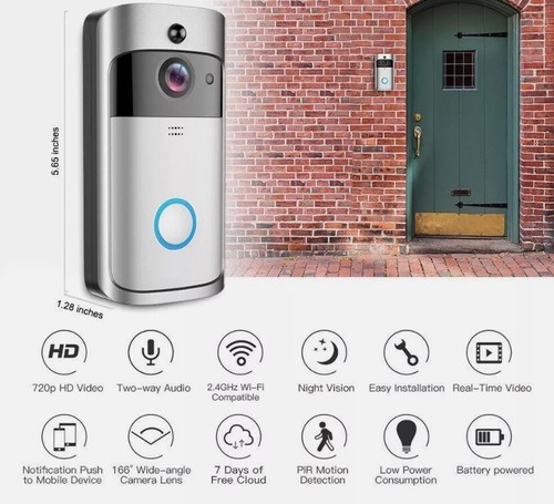 Smart WiFi Video Doorbell Wireless Intercom - Compare to RING - Ships in 24 hrs - Picture 3 of 13