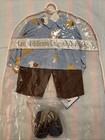 Nwt Lee Middleton Doll Clothes Boots/Bear Print Shirt/Brown Pants