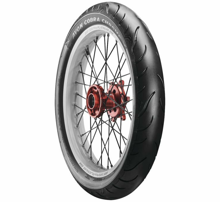 パーツ Aloha Cobra Chrome 240 AVON COBRA CHROME 240/40VR18 REAR TIRE HARLEY NIGHT-ROD V