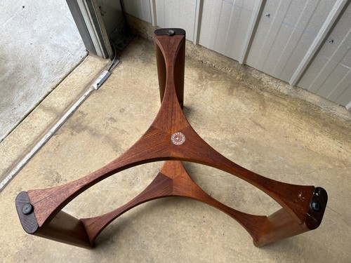 Retro Midcentury Rondo Coffee Table Teak & Glass - Picture 18 of 23