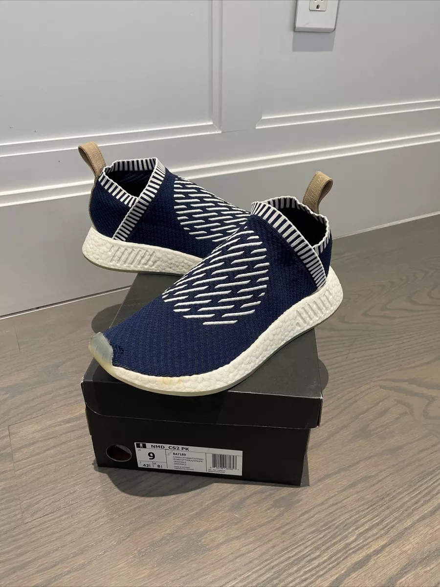 Adidas NMD Ronin Men's Running Shoes Primeknit Collegiate Navy BA7189 Sz9 US | eBay