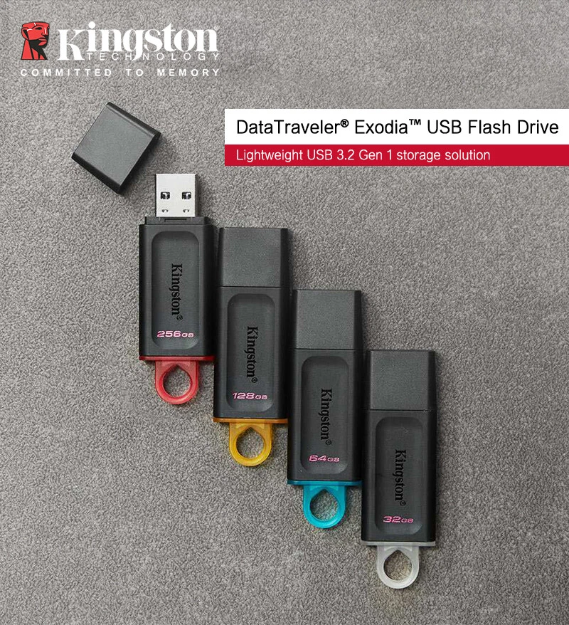 Kingston DTX 32GB 64GB 128GB 256GB UDisk USB3.2 Flash Drive Memoria Almacenamiento Stick Foto 3 de 4